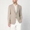 Santaniello Single-breasted Jacket In Dove Grey