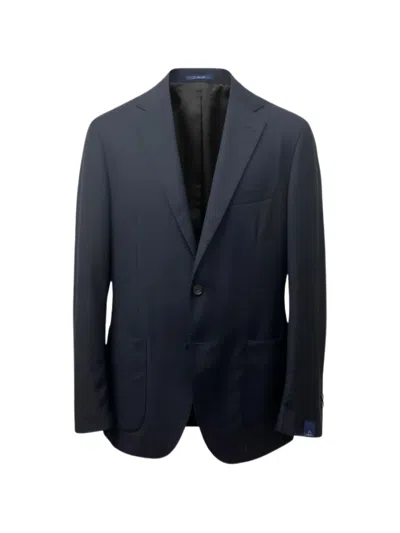Santaniello Single-breasted Blazer In Blue