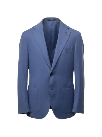Santaniello Single-breasted Blazer In Blue