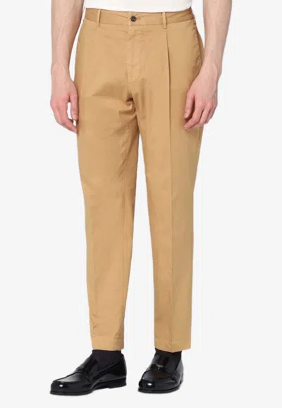Santaniello Straight-leg Chino Pants In Beige