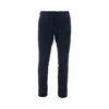 Santaniello Stretch Gabardine Trousers In Blue
