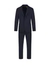 Santaniello Tailored Black Suit With Notch Lapels And Straight-cut Trousers