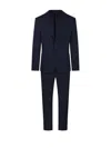 Santaniello Tailored Black Suit With Notch Lapels And Two-button Closure