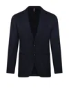 Santaniello Tailored Blazer With Structured Silhouette In Blue