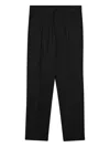 Santaniello Tailored Cropped Trousers In Black