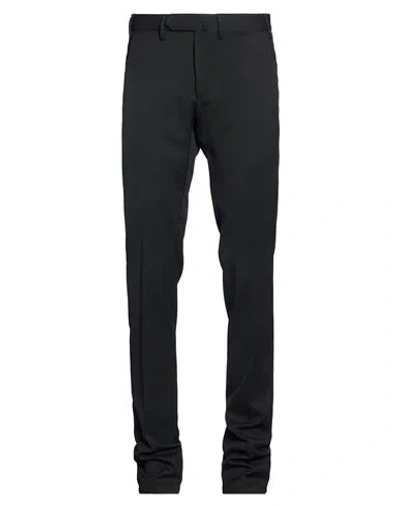 Santaniello To Magenta Man Pants Black Size 28 Polyester, Wool, Elastane
