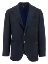 Santaniello Two-button Blazer In Blue