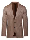Santaniello Two-button Patch-pocket Blazer In Brown