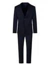 Santaniello Tailored Black Wool Suit In Black