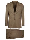 Santaniello Two-button Tailored Suit With Relaxed-fit Pants In Brown