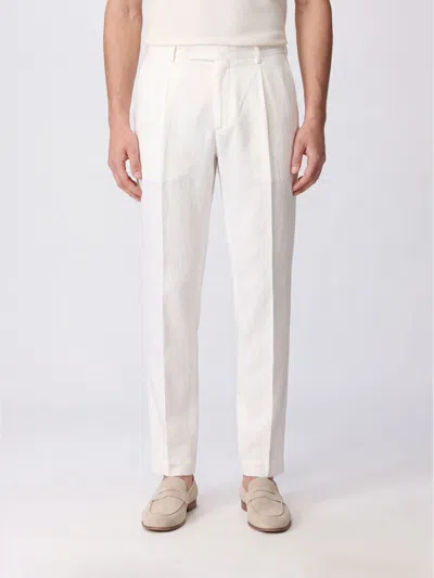 Santaniello ウールカシミヤテーラードトラウザーズ In White