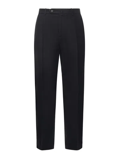 Santaniello Wool Trousers In Blue