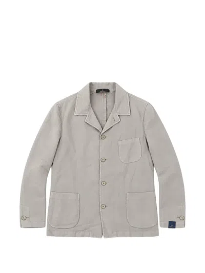 Santaniello Zagara Single-breasted Blazer In Grey