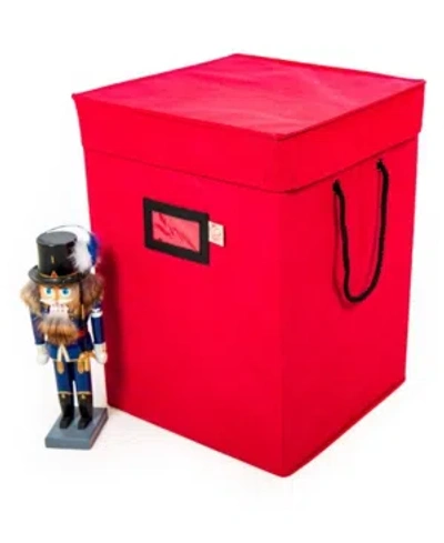 Santa's Bag 17" Christmas Nutcracker Collectibles Storage Box In Red