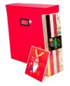Santa's Bag Gift Bag And Tissue Paper Storage Box In Red