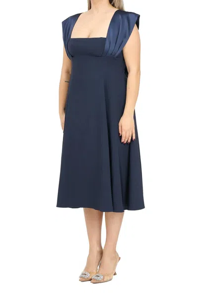 Santas Flared Dress - Blue