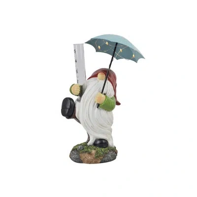 Santa's Workshop 12'' Solar Powered Outdoor Rain Gauge