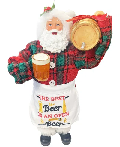 Santa's Workshop 12" The Best Beer Santa Claus In Multi