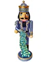 Santa's Workshop 14" Peacock King Nutcracker In Blue
