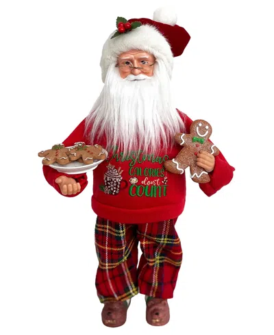 Santa's Workshop 15" Xmas Calories Don't Count Claus In Red