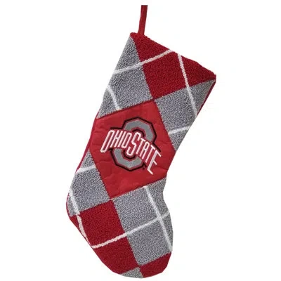 Santa's Workshop 19" Ohio State Stocking In Gray;red