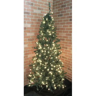 Santa's Workshop 6.5' Green Pine Artificial Christmas Tree With 250 Clear/white Lights