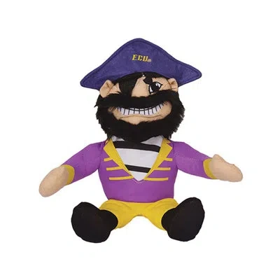 Santa's Workshop 9" East Carolina Musical/animated Mascot In Yellow;purple;black