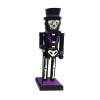 Santa's Workshop Bones Nutcracker In Purple;black;white