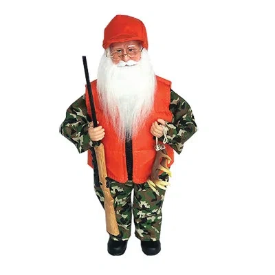 Santa's Workshop Deer Hunter Claus In Orange;green