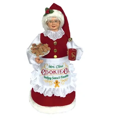 Santa's Workshop Mrs. Claus Cookie Co. In White;red