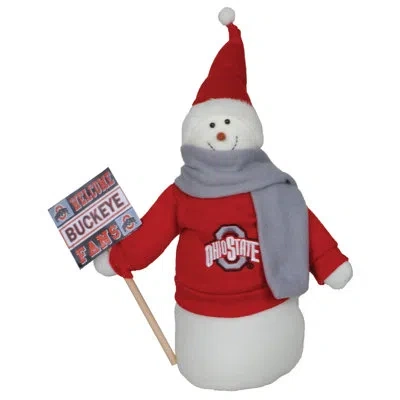 Santa's Workshop Ohio State Snowman Fan In White;red;gray