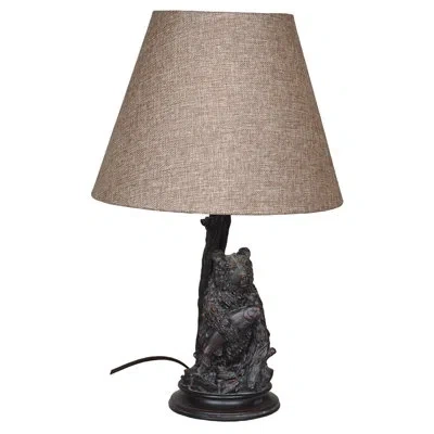Santa's Workshop Seated Bear 24.5" Table Lamp In Brown