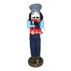 Santa's Workshop Train Conductor Nutctracker In Blue;red