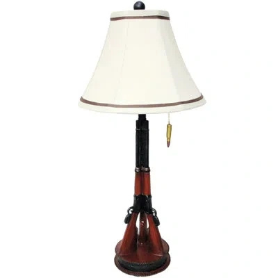 Santa's Workshop Winchester 22" Table Lamp In Black;red