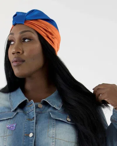 Sante Grace Bi Color Turban In Rasberry/orange In Multi