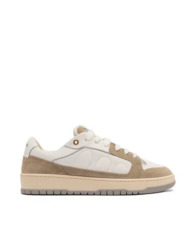 Santha 2 Leather Beige Sneakers In Multi