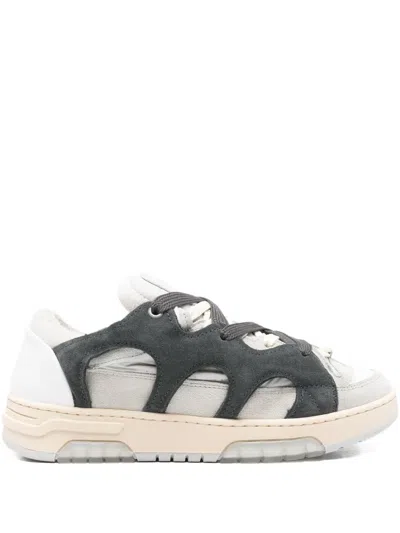 Santha Cut-out Lace-up Sneakers In Blue