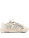 Santha Cut-out Lace-up Sneakers In Animal Print