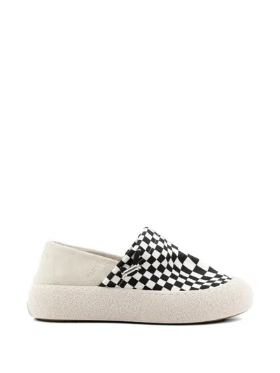 Santha Imsouane Checkerboard-print Sneakers In Neutral