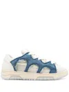 Santha Panelled Padded Leather Sneakers In Multicolor
