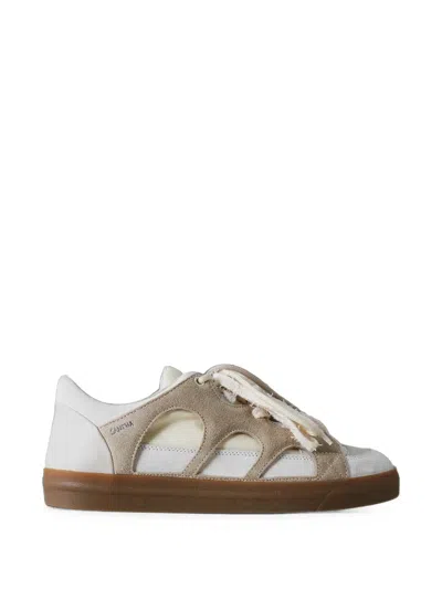Santha Love Park Scoobydoo Cut-out Panelled Sneakers In White