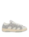 Santha Man Sneakers Light Grey Size 9 Leather In Gray