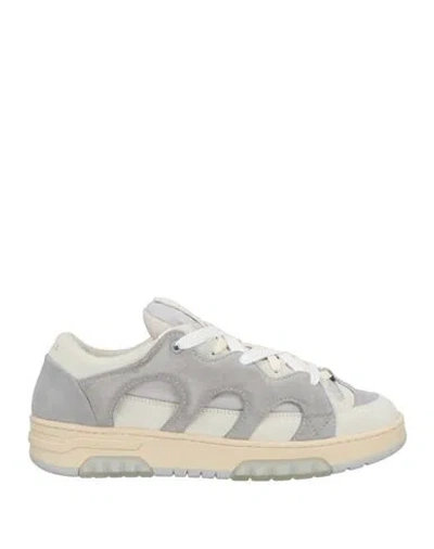 Santha Man Sneakers Light Grey Size 9 Leather In Gray