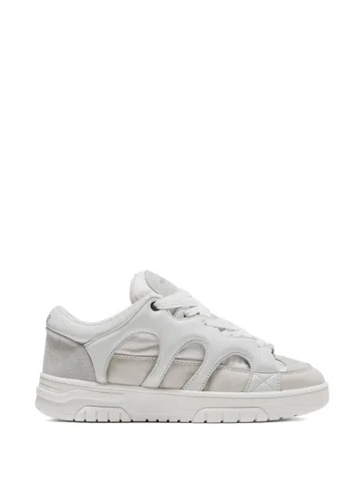 Santha Model 1 Cut-out Panelled Sneakers In White