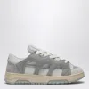 Santha Model 1 Grey/white Mesh And Suede Sneaker In Grey