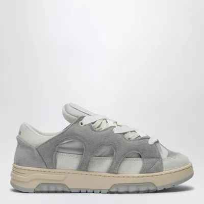 Santha Model 1 Grey/white Mesh And Suede Sneaker