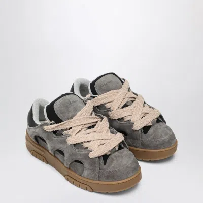 SANTHA SANTHA  MODEL 1 SNEAKER ASPHALT GREY IN SUEDE