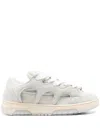 Santha Man Sneakers Light Grey Size 9 Leather In Gray