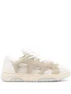 Santha Man Sneakers Cream Size 9 Leather In Multi