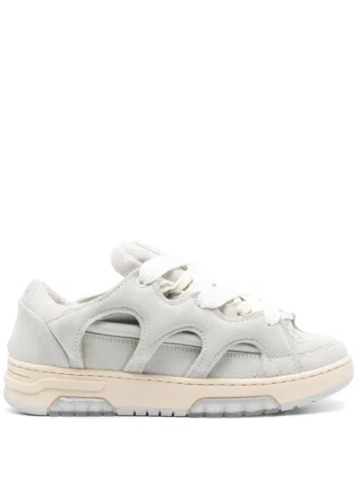 Santha Chunky Suede Sneakers In Grey